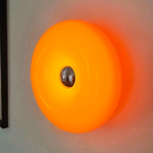 Lampe donut orange tactile - donut,