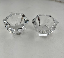 CRISTAL DE BACCARAT FRANCE - PAIRE DE  SALERONS SALIERES POIVRIERES