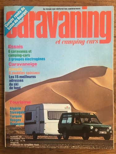 Caravaning nov 1977 essais - caravaning,