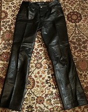 Pantalon Cuir Noir Jeans Boot Cut GAP 38/40 T8 TBE