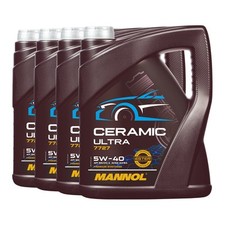 MANNOL 7727 CERAMIC ULTRA SAE 5W-40 Huile Moteur MB 228.5, BMW LL-01, 4x5 Litres