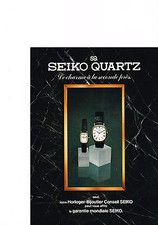 ADVERTISEMENT 1980 SEIKO QUARTZ WATCH