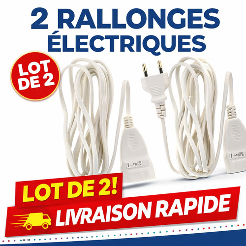 Rallonge électrique 6a - rallonge, 3m