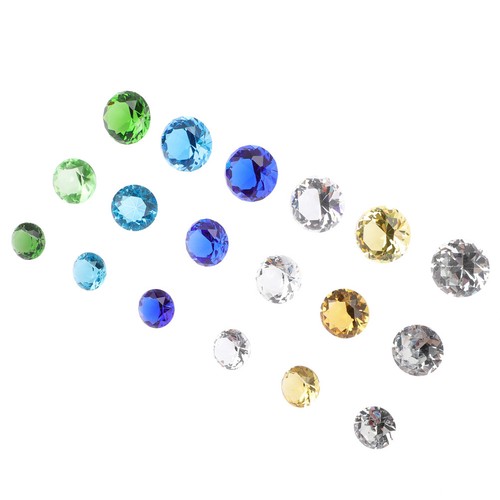 18pcs faux diamants cristaux