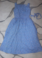 Lanz of Salzburg Prairie Sun Dress Coastal Cowgirl Blue Floral Girls