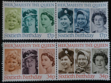 TIMBRES du ROYAUME UNI - 60°