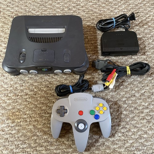 Nintendo black console n64 - black,