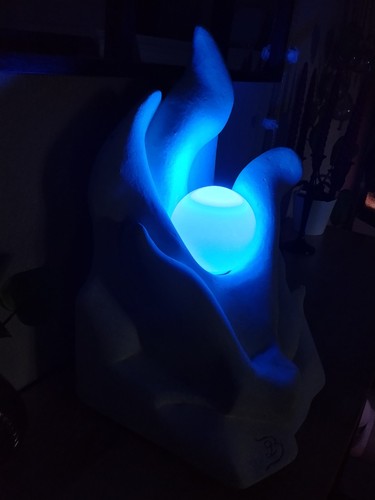 Lampe sculpturale pierre - sculpturale, en