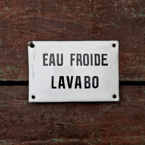 Plaque émaillée eau - plaque,