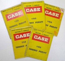 5 notices d’utilisation et d’entretien tracteur à chenilles Case 1150