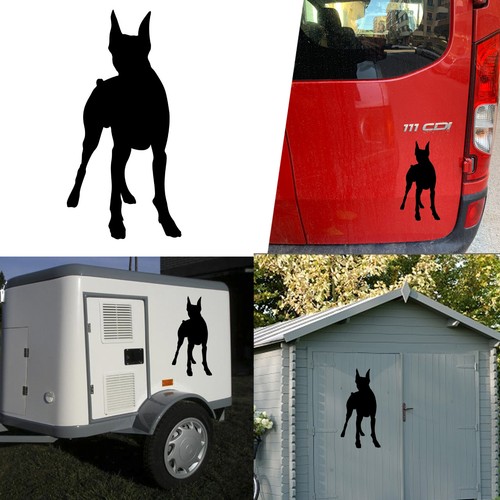 Autocollant vinyle doberman - autocollant,