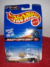 Vintage 1996 Mattel Hot Wheels Gold And White King Of Diamonds Convertible