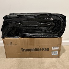 Universal Trampoline Safety Pad, 8-10-12-14-15-16 H2O Proof Black NEW OB