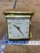 N. 14 Réveil Voyage Système Mécanique  Fonctionnel Collection Farmous