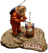 Lot Tintin - Fusée Aroutcheff (neuve) + Tintin & Milou scène lune (Yamato 1999).