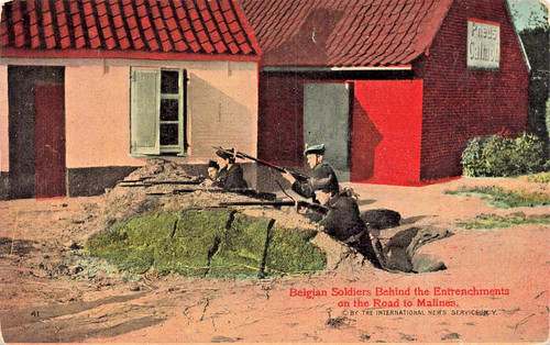 Belge soldats derrière - belge,