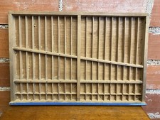 Antique printer locker for letters printing wooden vintage #C539