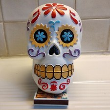 DECO Calaveras - Tête de Mort - Crâne - Figurine colorée Fêtes des morts Mexique