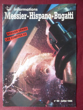 MESSIER HISPANO BUGATTI INFORMATION 62 HYDRAULIC VERIN ACCOUNTS 1985