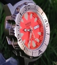 Automatic Sea Monster Watch, Norsk, Diver, Seiko NH36a movement Orange