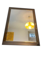 Miroir Double face ambrée  Vintage Des Années 70's  Space Age Panton