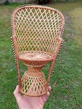 GRAND FAUTEUIL EMMANUELLE POUR POUPEE HAUTEUR 34,5 CM VINTAGE DOLL ARMCHAIR