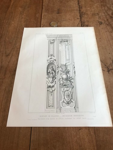 Gravure ancienne architecte - gravure,