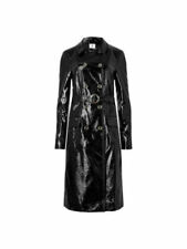 Rare 2016 ARCHIVE BY ALEXA CHUNG M&S Briggate Vinyl Trench Coat & Belt UK 12 40