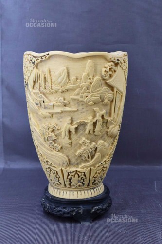 Vase porte fleurs résine - vase, en