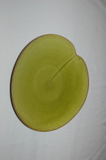 JARS ASSIETTE EN FORME DE FEUILLE ,PLAT DE SERVICE , ORIGINAL , VERT