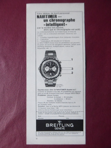 1972 pub montre breitling - 10/1972,