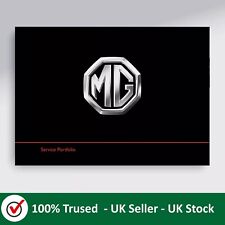 MG HS Service History Book Blank For All Models