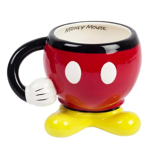 Mug moulé rouge - rouge, mickey