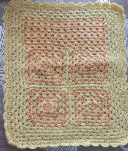 Couverture crochet pour landau