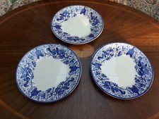 Lot 3 Assiettes Dessert Boch La Louvière Belgium Dragon Bleu Anciennes