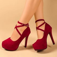 Escarpins rouge femme talons