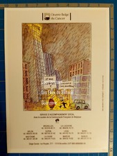 OEUVRE BELGE DU CANCER affiche PIERRE KROLL SOCIAL  pharmacie publicité  advert