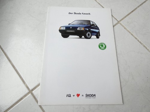 Skoda favorit 1993 brochure - skoda,