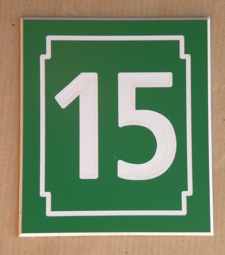 Plaque etiquette numero - plaque,
