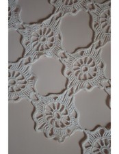 Handmade Crochet Cream Center