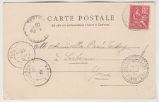 FRANCE 1901 post card to YOUNE with RARE *LISLE D'OUESSANT FINISTERE* cancel