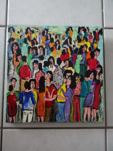 Tableau naïf signé - naïf,