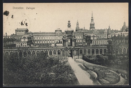 Carte postale dresde - carte, chenil