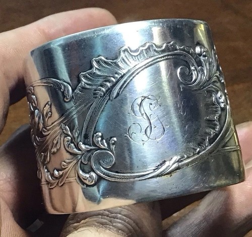 Rond serviette argent - de,