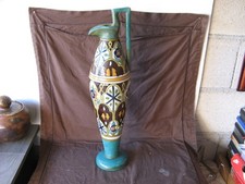 Large Nabeul El-Kharraz Ceramic Carafe or Ewer 20th Century