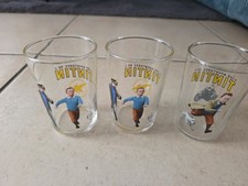 LOT DE 3 VERRES TINTIN