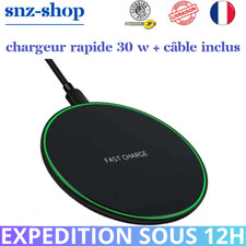 Chargeur sans Fil Induction RAPIDE 30W Pour Iphone 13 12  11 X XR Samsung XIAOMI