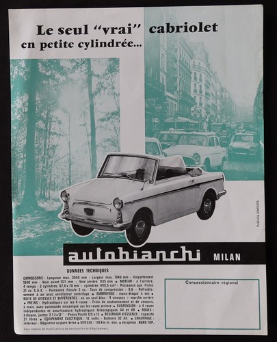 Catalogue dépliant automobile