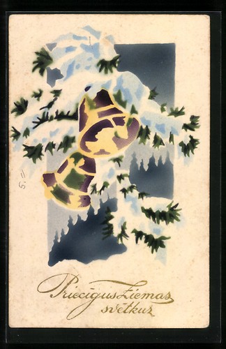Carte postale voeux noël - postale,