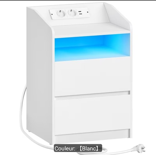 Hzuaneri table chevet led - table,